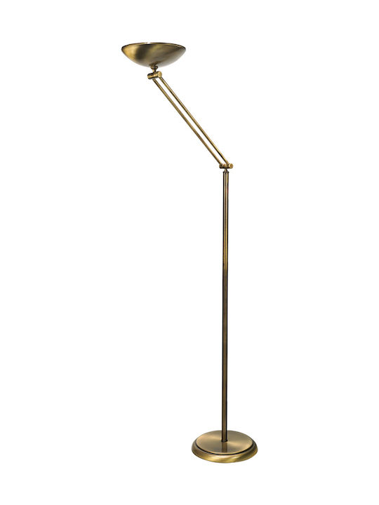 Inlight 45017 Stehleuchte H123.5xW30cm mit Fassung für R7S Lampe in Gold Farbe 45017-Χρυσοχωρίου-Χρυσό Ματ