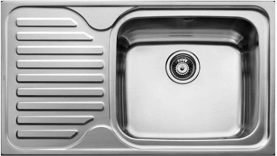 Teka Classic Max 1B 1D Drop-In Inox Satin 86x50cm Silver