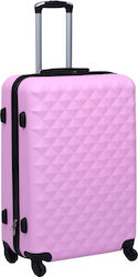 vidaXL Μεγάλη Βαλίτσα με ύψος 76cm σε Ροζ χρώμα