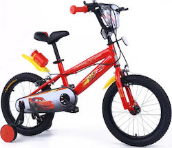 Cars Lightning McQueen 12" Bicicletă pentru copii Bicicletă BMX Roșu