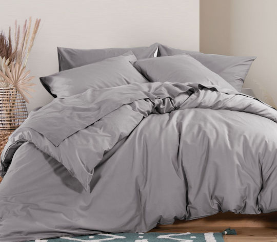 Nef-Nef Homeware Υπέρδιπλη 230x240cm Basic 726 L.Grey