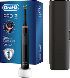 Oral-B Pro 3 3500 Cross Action Електрическа четка за зъби със сензор за налягане и пътна чанта