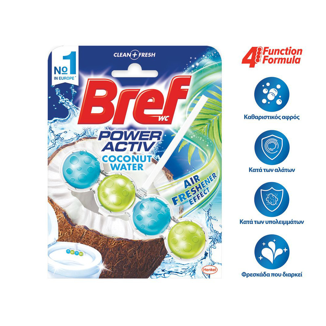 Bref Power Activ Block Λεκάνης με Άρωμα Coconut Water 50gr Skroutz gr