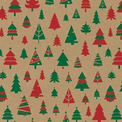 Next Christmas Trees Χαρτί Περιτυλίγματος Καφέ