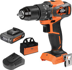 Krausmann Κρουστικό Δραπανοκατσάβιδο Μπαταρίας Brushless 20V 1x2Ah