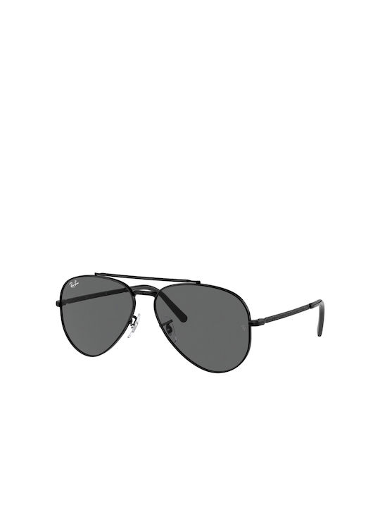 Ray Ban Aviator Слънчеви очила с Черно Метален Рамка и Черно Леща RB3625 002/B1