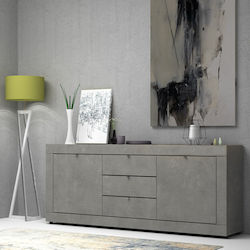 Μπουφές Ocean Ξύλινος με Συρτάρια Ανθρακί 210x45x86cm