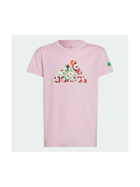 Adidas Kinder T-Shirt Kurzärmelig Rosa