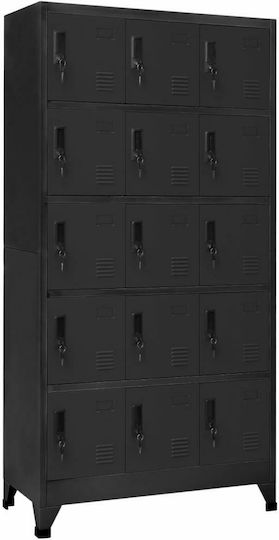 Φοριαμός Μεταλλικός 90x40x180εκ. Ανθρακί