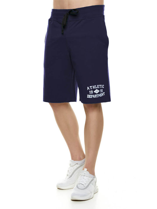Bodymove Men's Sports Monochrome Shorts Navy Blue