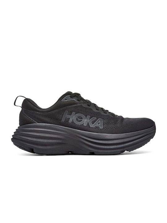 Hoka Bondi 8 Men's Running Sport Shoes Black