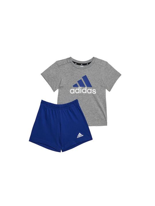 Adidas Kinderkleidung Set mit Shorts Sommer 2Stück Gray