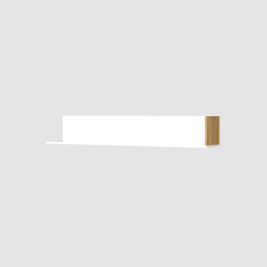 Shelf Wall Santes 155x27x24.5cm Gold Oak / White