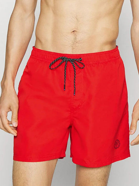 Jack & Jones Costum de baie pentru bărbați Pantaloni scurți Chinese Red