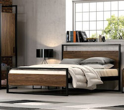 Lora Bett Halbdoppel für Matratze 120x200cm Schwarz