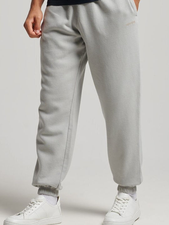 Superdry Pantaloni de trening cu elastic Fleece Bej