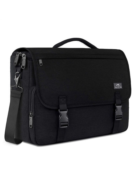 Matein Τσάντα Messenger 15.6" Μαύρη 1194