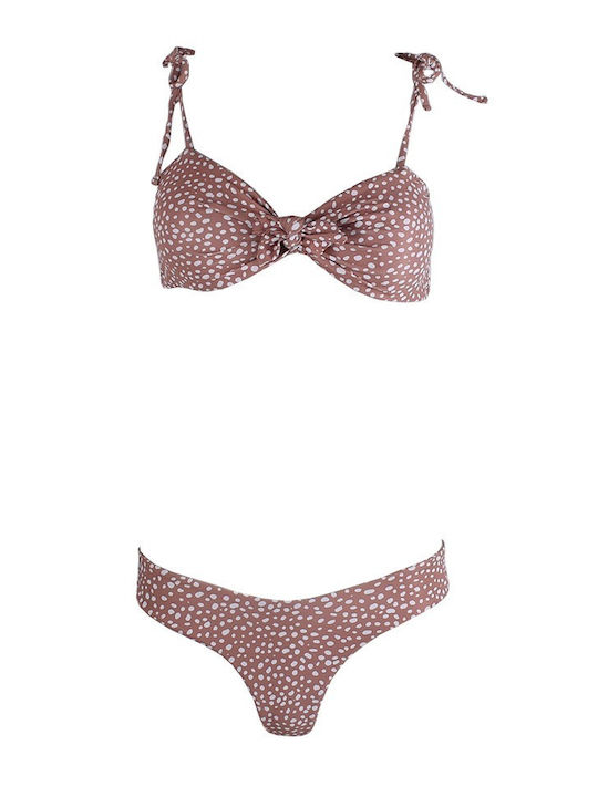 Famous Shoes Set Bikini Τριγωνάκι Animal Print CP20247 PRINTING