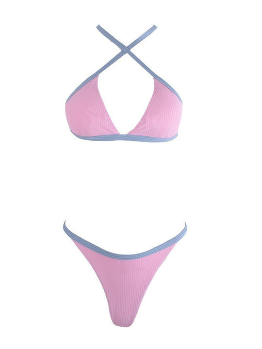 Marko M Set Bikini Pink Blue Skroutz Gr