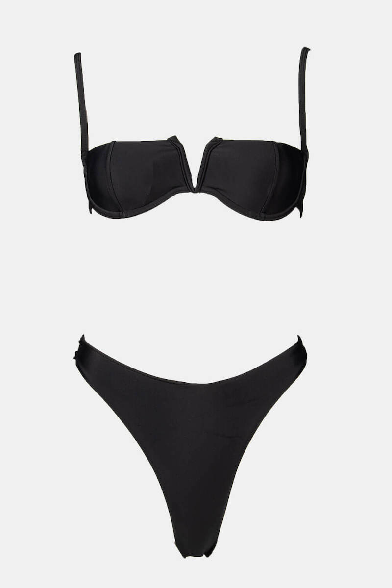 Luigi Set Bikini με Ενίσχυση String Ψηλόμεσο Μαύρο 3882401 Skroutz gr