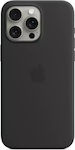 Apple Coperta din spate Silicon Negru (iPhone 15 Pro Max)