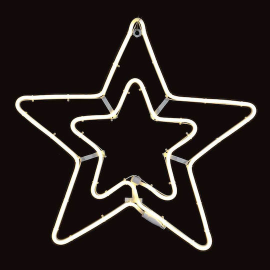 Hanging Illuminated Star Warm White 55cm