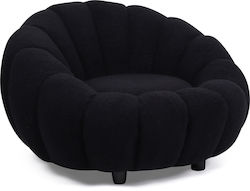 Πολυθρόνα Afet 94x89x61cm Μαύρη