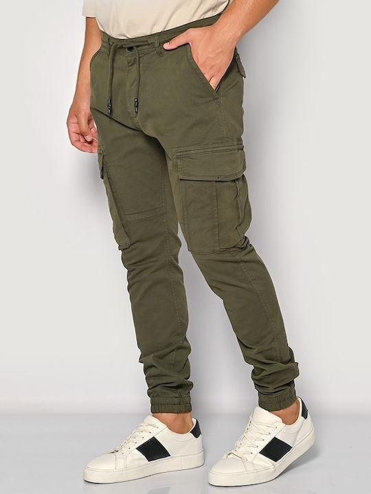 Brokers Jeans Men's Trousers Cargo Khaki