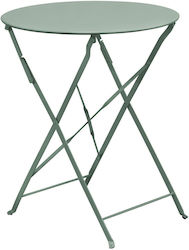 Τραπέζι Καφενείου Pantone Πτυσσόμενο 60x60x70 Sandy green