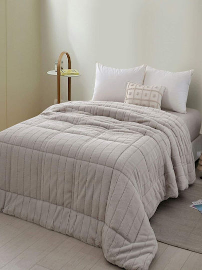Palamaiki Κουβερτοπάπλωμα Υπέρδιπλο 220x240εκ. Etta Grey