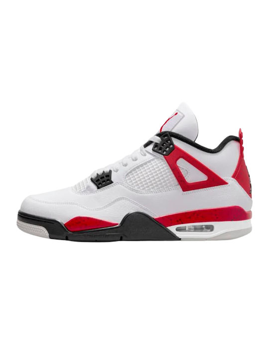 Jordan Air Jordan 4 Retro Sneakers White / Fire Red / Black / Neutral Grey