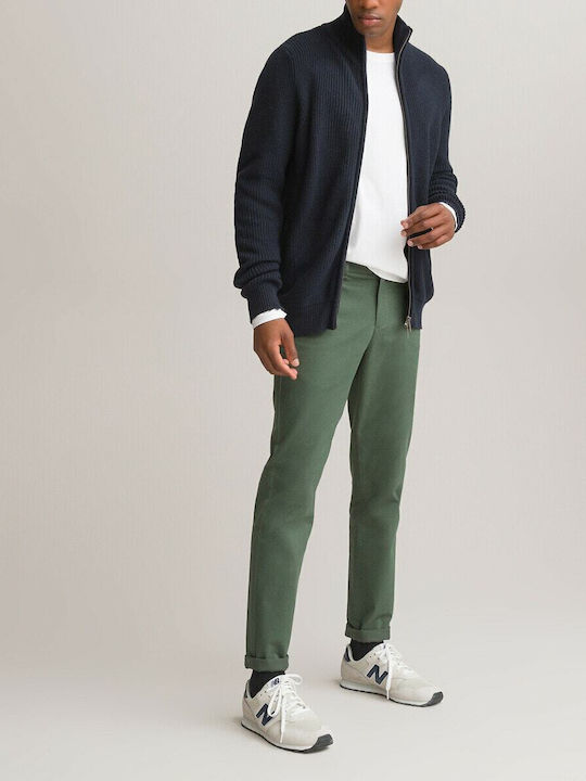 La Redoute Men's Trousers Chino in Slim Fit Green