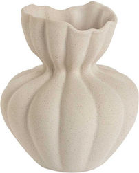 Andrea House Βάζο Κεραμικό Εκρού Φ17xΥ19.5cm
