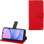 Volte-Tel Book Δερματίνης / Σιλικόνης Μαγνητικό Κόκκινο (Samsung A15 4G A155, A15 5G A156)