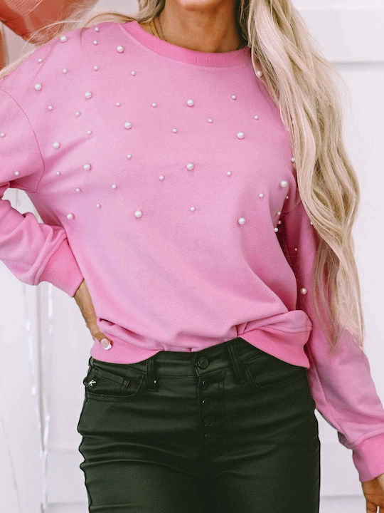 Ροζ Μπλουζάκι Με Χάντρες Ellamae Bonbon