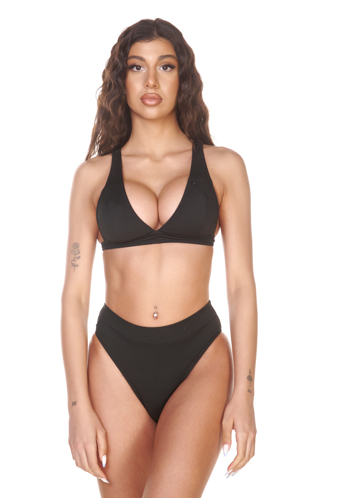 Comfort Set Bikini Τριγωνάκι Ψηλόμεσο Μαύρο 20 24008 Skroutz gr