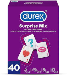 Durex Προφυλακτικά Surprise Mix 40τμχ 56mm Natural