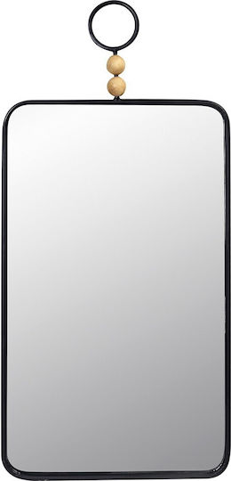 Espiel REF202 Правоъгълно Черно Огледало 88x41.5см