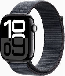 Apple Watch Series 10 Cellular 46mm Sport Loop Jet Black/Ink
