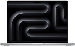 Apple MacBook Pro (2024) 14.2" Retina Display 120Hz (M4-10-Core/16GB/512GB SSD/10-Core GPU) με Φορτιστή 70W Silver (International English Keyboard)