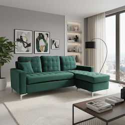 Blaze Ecke Sofa Stoff 190x128x82cm Grün