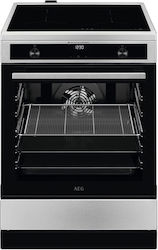AEG Free-standing with Induction Hobs Inox CIB6643BBM