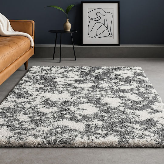 Saray Home Moroccan Abstract 240x300cm Shaggy Γκρι