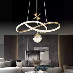 Modern LED Hanging Lamp 3 Colours Gold Design 60w 40 × 40 × 90 Cm