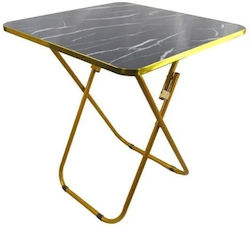 Tisch Verpflegung Zusammenklappbar 60x60x70cm Schwarz