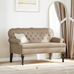 Chesterfield Two-Seater Artificial Leather 119.5x64.5x75 cm