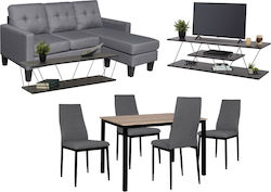 HomeMarkt Σετ Σαλονιού 8τμχ HM21296