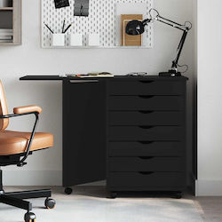 Γραφείο Moss 105.5x39x74.5εκ. Μαύρο