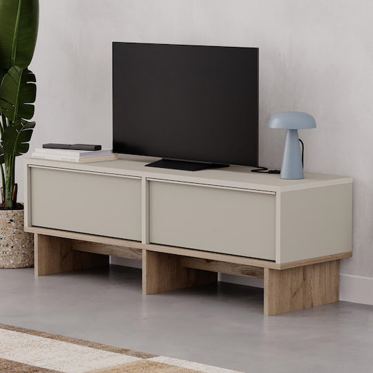 Yuki Επιδαπέδιο Sandstone - Sepet Oak 118x35x40.6εκ.