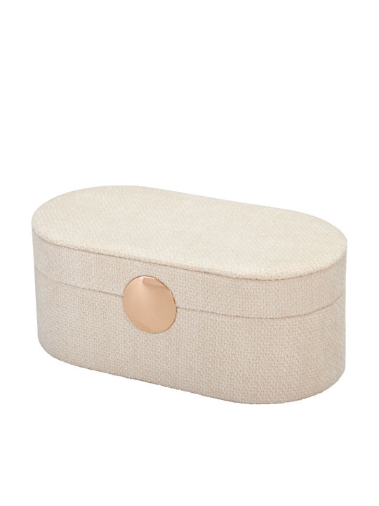 Koopman White Jewellery Box 25x12x10.5cm
